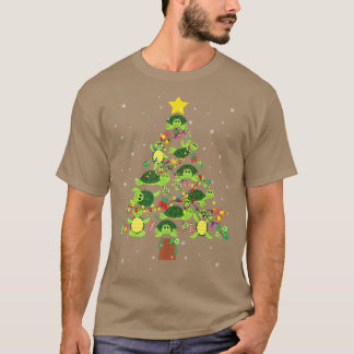 Camiseta Tartaruga Árvore de Natal Merry Xmas Turtle Lover