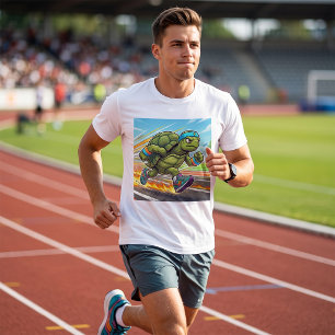 Camiseta Tartaruga Atleta Velocista Corredor Ágil