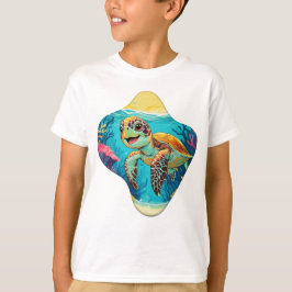 Camiseta Tartaruga Boho Australiana - Salpico Ensolarado