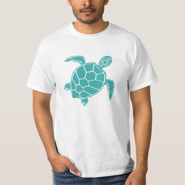 Camiseta Tartaruga Cole Blue Ocean Animal (Frente)