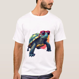 Camiseta Tartaruga Colorida Roupa de Tartaruga Masculina Ca