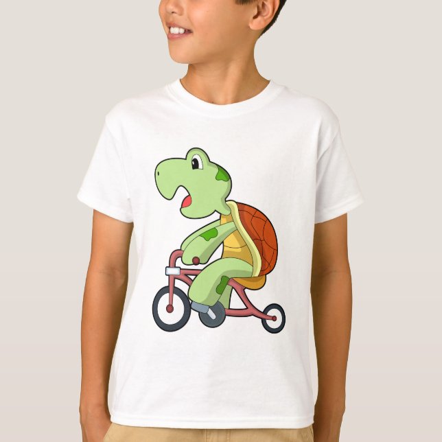 Camiseta Tartaruga com Bicicleta (Frente)