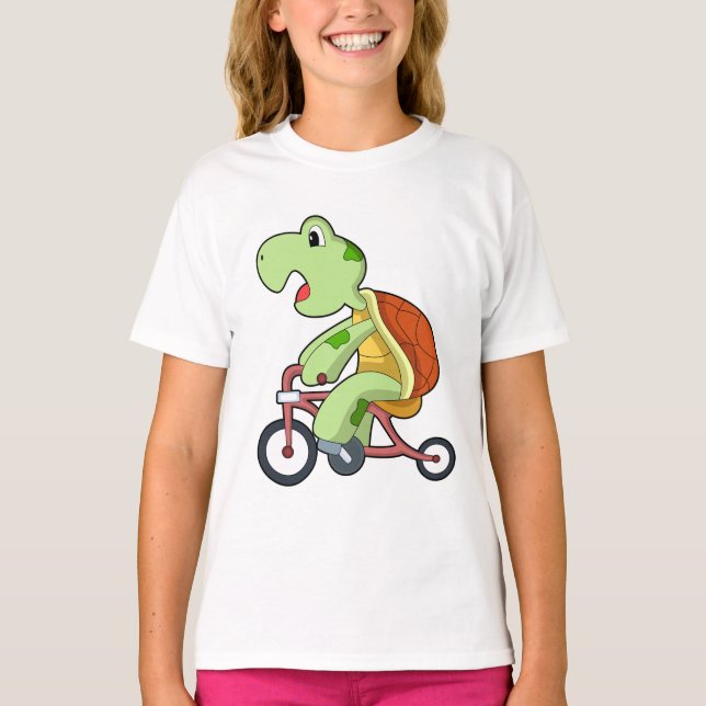 Camiseta Tartaruga com Bicicleta (Frente)