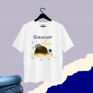 Camiseta Tartaruga com coquetel