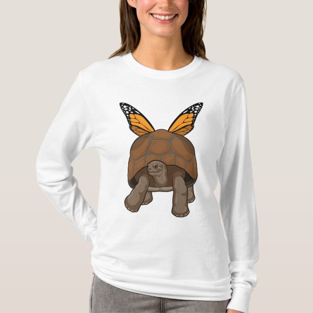 Camiseta Tartaruga com cores arco-íris (Frente)