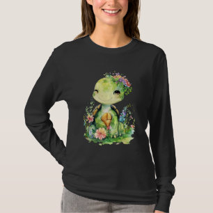 Camiseta tartaruga com flores tartarugas fofinhas e animais