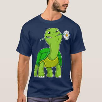 Camiseta Tartaruga com margarida