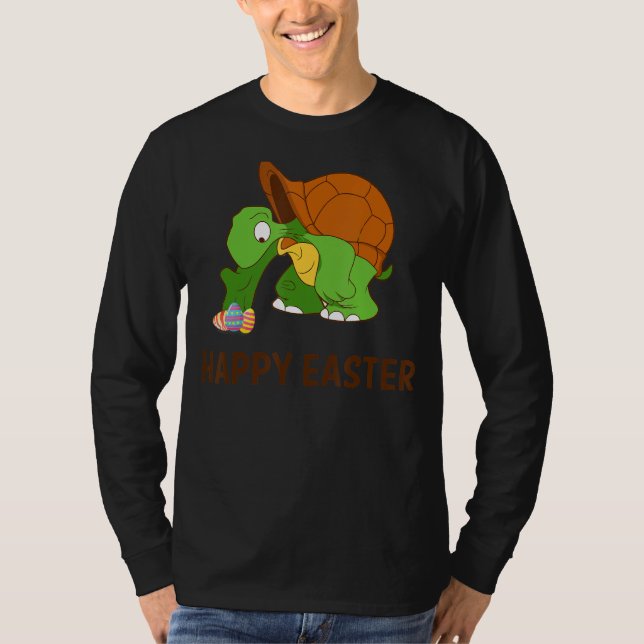 Camiseta Tartaruga com Ovos Dia da Páscoa (Frente)