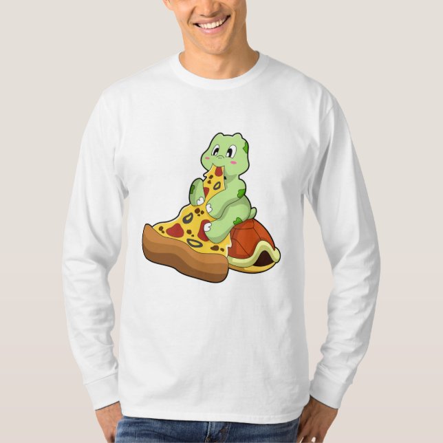 Camiseta Tartaruga com pizza (Frente)