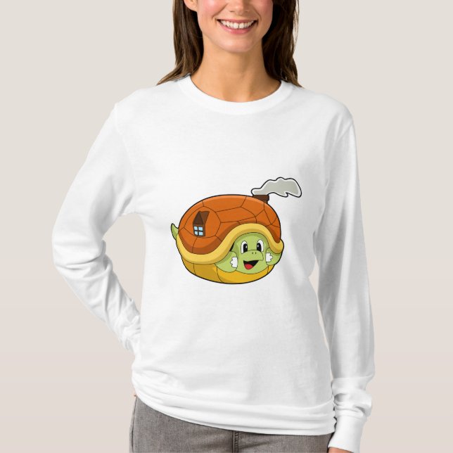 Camiseta Tartaruga com Shell como Casa (Frente)