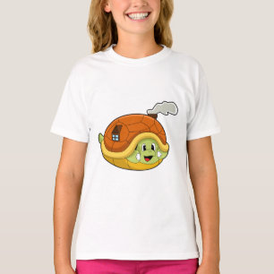 Camiseta Tartaruga com Shell como Casa
