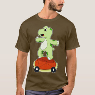 Camiseta Tartaruga com Shell como skate