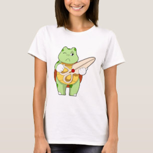 Camiseta Tartaruga como cabeceira com tesoura
