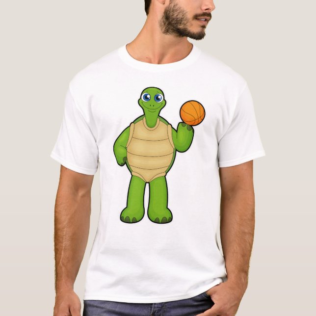 Camiseta Tartaruga como jogador de basquetebol (Frente)