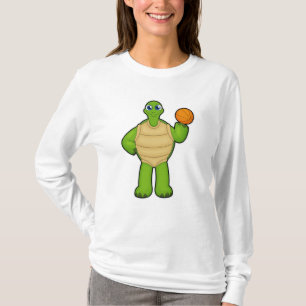 Camiseta Tartaruga como jogador de basquetebol