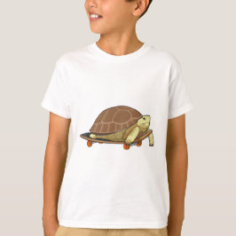 Camiseta Tartaruga como Patinadora com skate