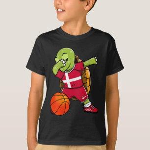 Camiseta Tartaruga Dabbing Dinamarca Jersey Amantes de Danê
