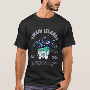 Camiseta Tartaruga das Ilhas Virgens Britânicas