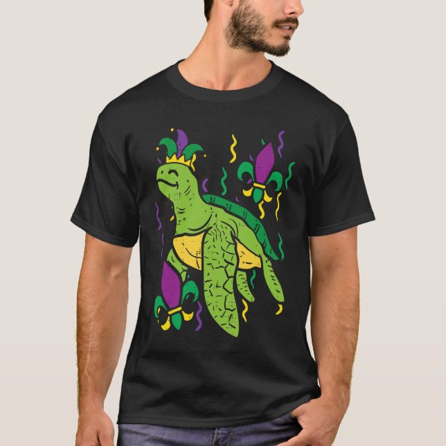 Camiseta Tartaruga de Carnaval Animal Fofo Meninos Meninas  (Frente)