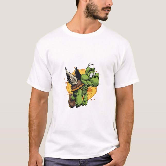 Camiseta Tartaruga de Cartoon (Frente)