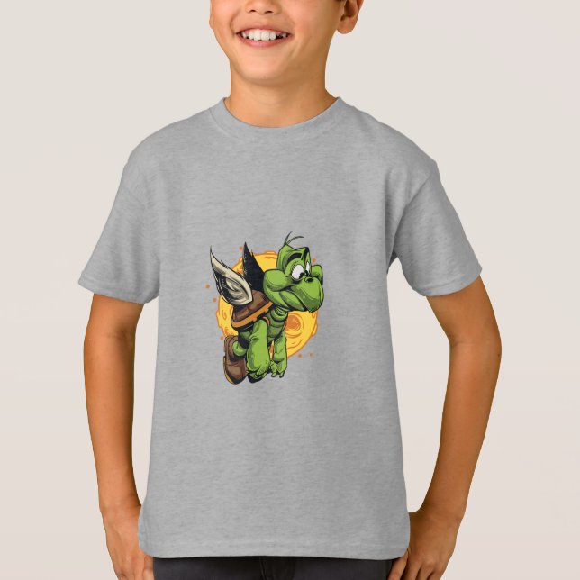 Camiseta Tartaruga de Cartoon (Frente)