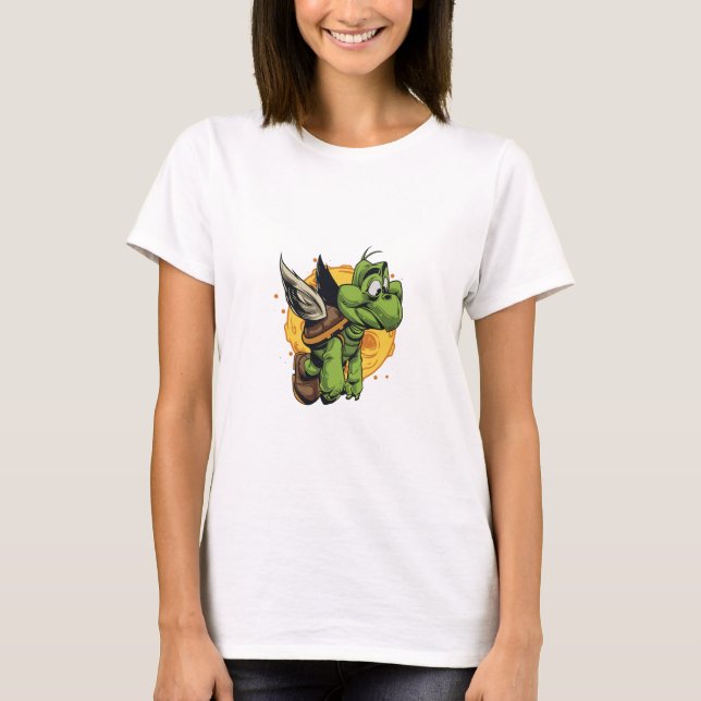 Camiseta Tartaruga de Cartoon (Frente)