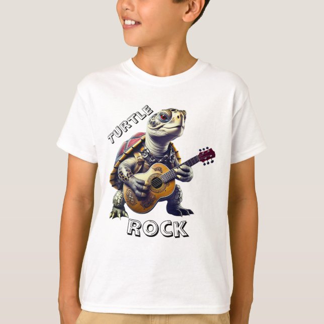 Camiseta Tartaruga de desenho animado Caricatura (Frente)