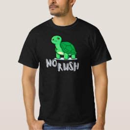 Camiseta Tartaruga de Desenho Animado Sem Pressa Estilo de