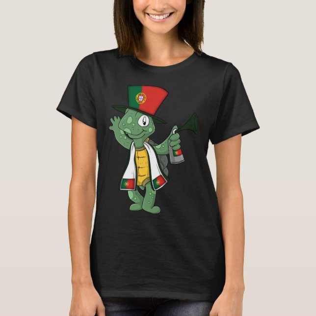 Camiseta Tartaruga de fã portuguesa (Frente)