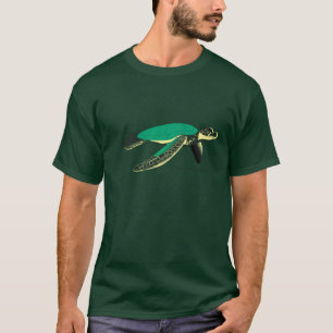 Camiseta Tartaruga de mar verde