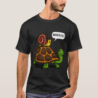 Camiseta Tartaruga de montaria de caracol retrô