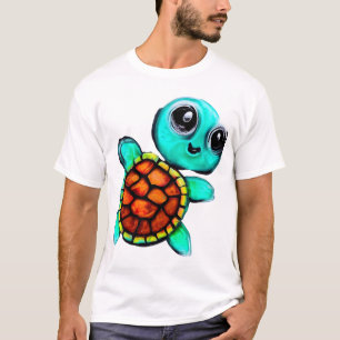 Camiseta Tartaruga de pintura encaústica