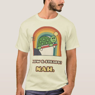 Camiseta Tartaruga de skate lenta e constante Nah