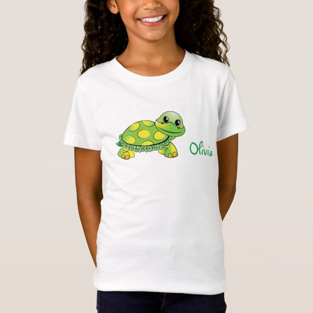 Camiseta Tartaruga de sorriso personalizada (Frente)