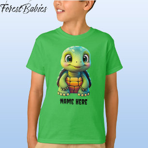 Camiseta Tartaruga-de-tartaruga-branca