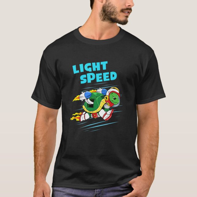 Camiseta Tartaruga De Velocidade Leve (Frente)