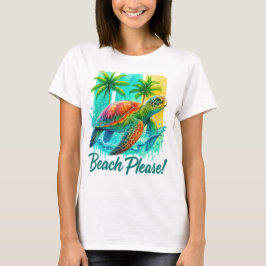 CAMISETA TARTARUGA DE VERÃO NO OCEANO