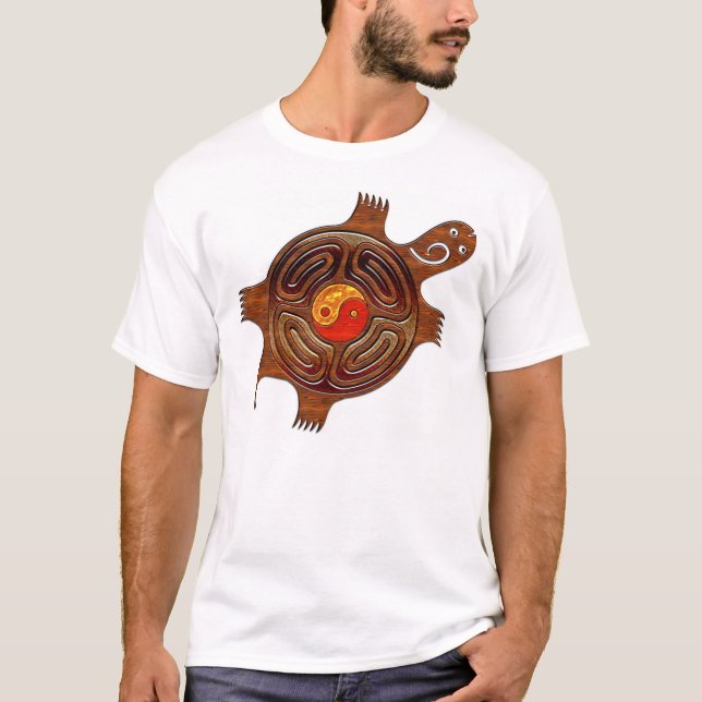 Camiseta Tartaruga de Yin-Yang (Frente)