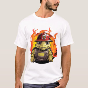 Camiseta tartaruga do corpo de bombeiros