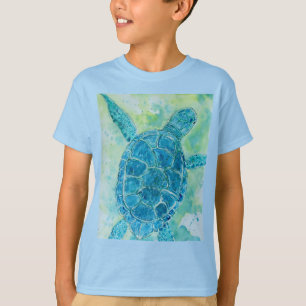 Camiseta Tartaruga do Mar Azul