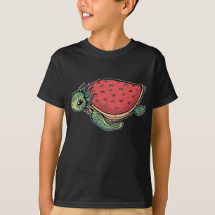 Camiseta Tartaruga do Mar de Morango Cura Oceano Adorável e