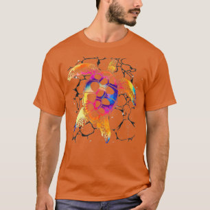 Camiseta Tartaruga do Mar do Havaí - Oceano Animal Tribal