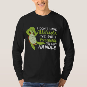 Camiseta Tartaruga-do-mar Eu não tenho amantes de Tartaruga