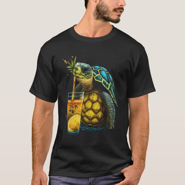 Camiseta Tartaruga do Mar Havaí Tartarugas abacaxi Aloha Ha (Frente)