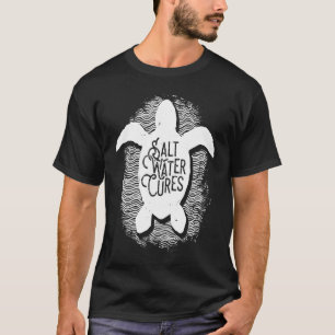 Camiseta Tartaruga-do-mar, mulheres tropicais ou homens, ca