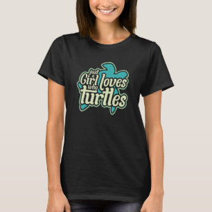 Camiseta Tartaruga Do Mar Para Meninas Apenas Uma Menina Qu