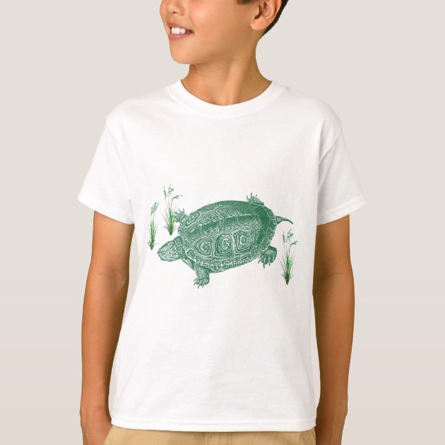 Camiseta Tartaruga do Mar Verde (Frente)