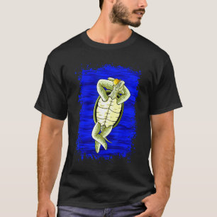 Camiseta Tartaruga do Mar Verde Haviaiana Óculos de sol Alo