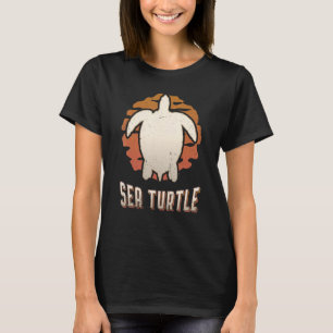 Camiseta Tartaruga-do-mar Vintage Retro Classic Animal Suns