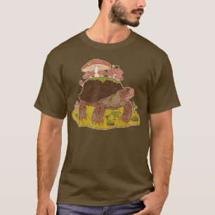 Camiseta Tartaruga e Caracol de Cottagecore